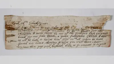 How a surprising Shakespeare discovery was found in a letter used as scrap paper