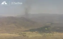 Brush fire burns off state Route 78 at edge of Anza-Borrego Desert State Park